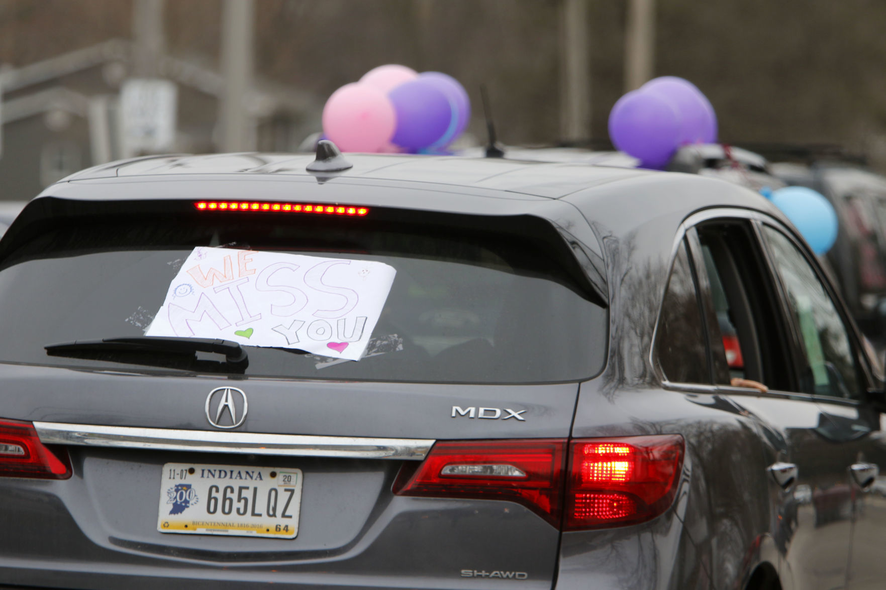 Gallery: Myers Elementary staff parades through Portage neighborhood